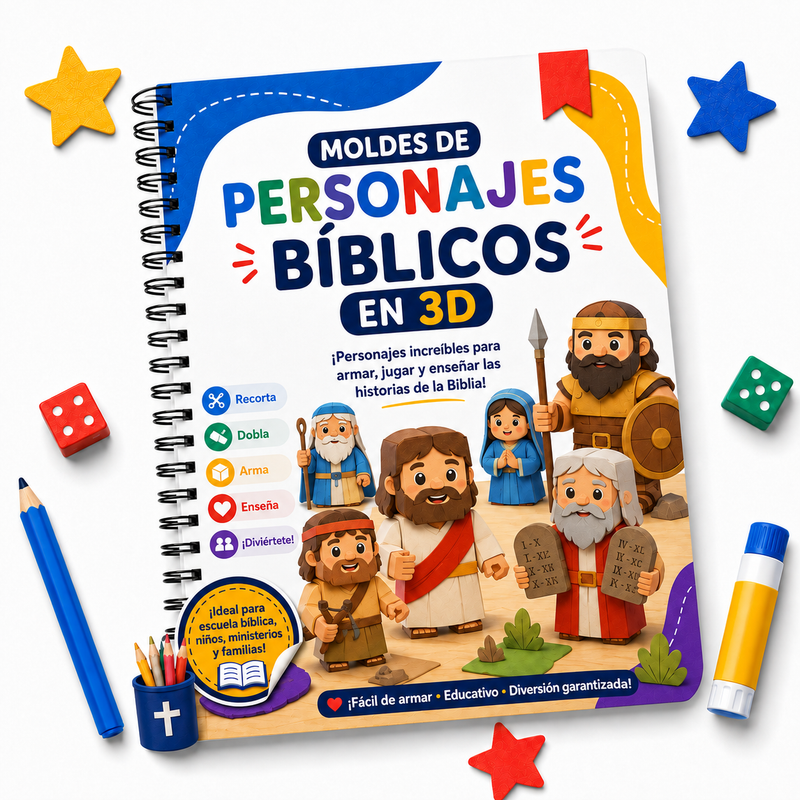Mini Kit Personajes Bíblicos en Papercraft
