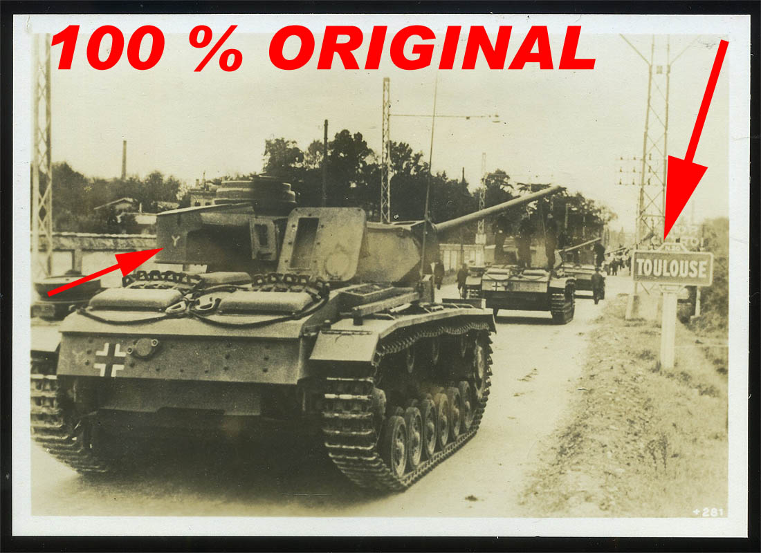 PANZER VOR TOULOUSE 1942 - SÜD FRANKREICH - KENN