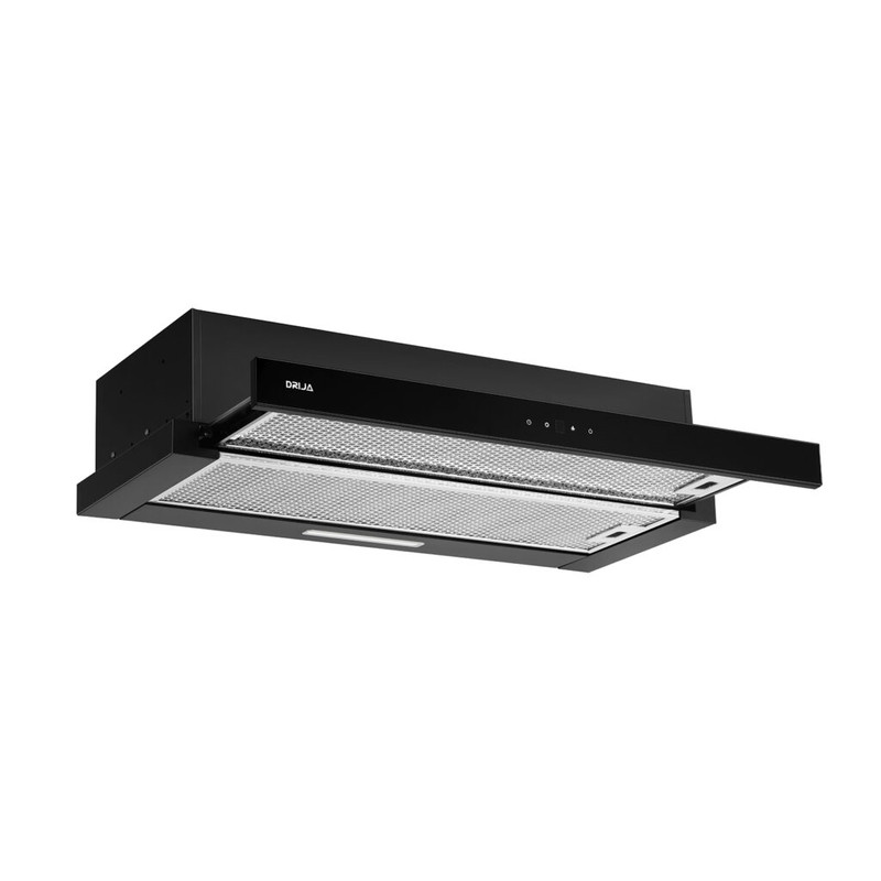 Extractor de Grasa Drija Retráctil Touch 90 con diseño discreto y panel digital.