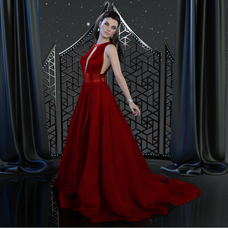 dForce Charice Gown for Genesis 8 Females