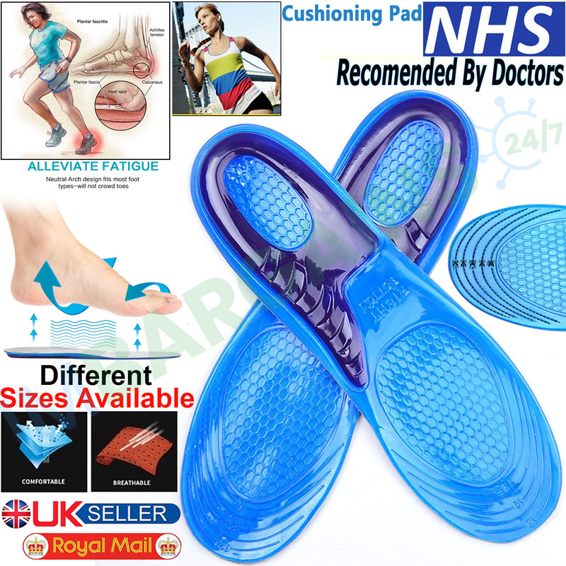 New Heel Pain Orthotic Insoles for Arch Support Plantar Fasciitis Flat Feet Back