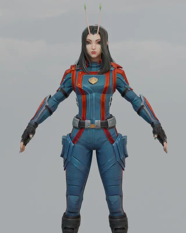 Mantis | Marvel Rivals (Blender)