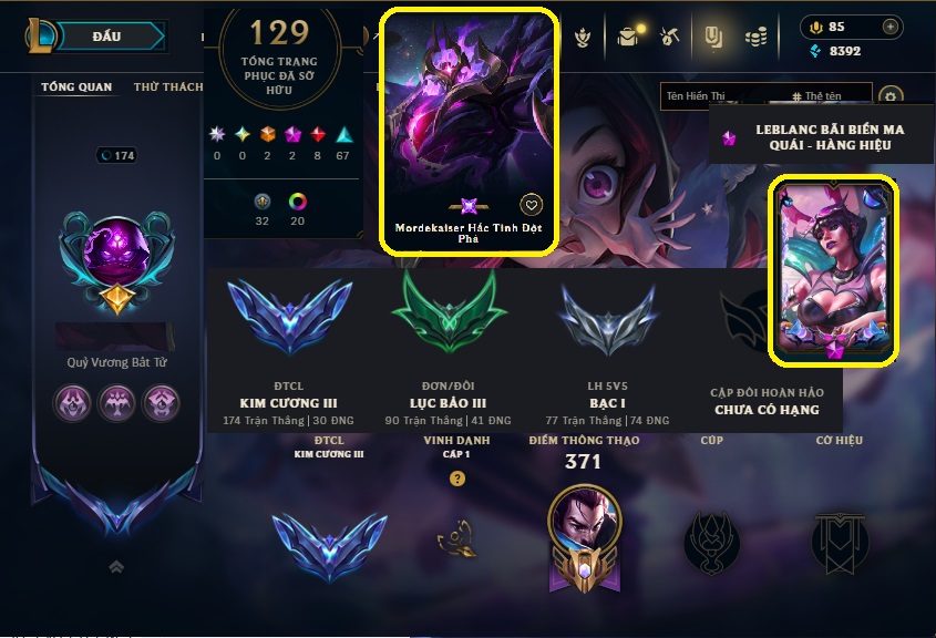 Acc LMHT # - Khung Lục Bảo