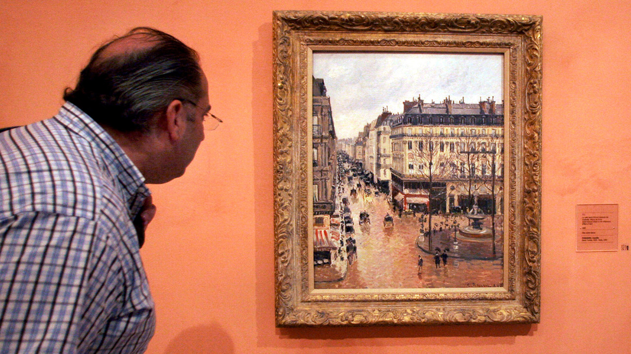 El cuadro de Pissarro, en el Museo Thyssen de Madrid. MATRIANA ELIANO