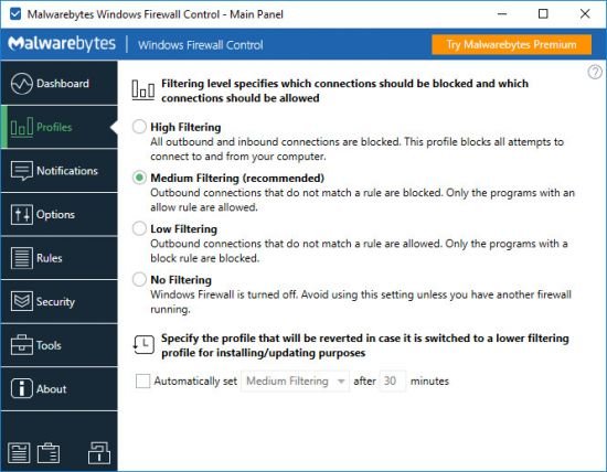 Windows Firewall Control v6.9.0 Multilingual