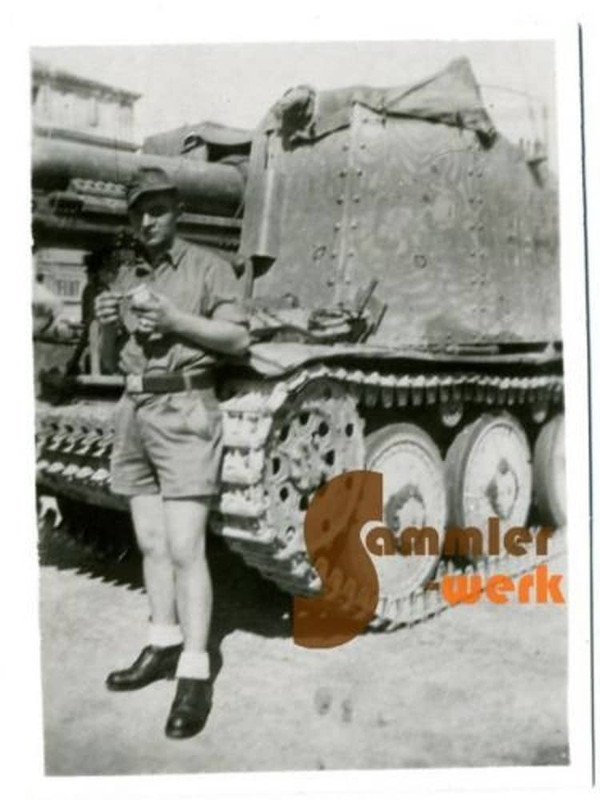 Foto WK2 Wehrmacht Sturmgeschütz Sturm-Infanteri