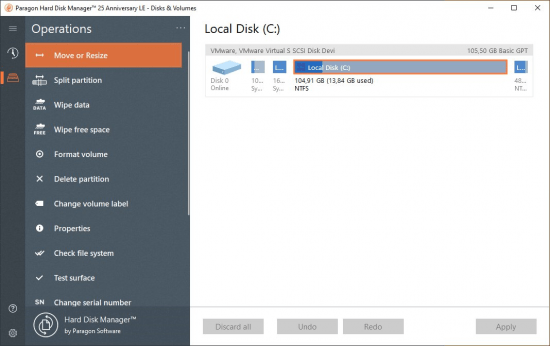 Paragon Partition Manager 17.10.2.5049 - 25th Anniversary LE