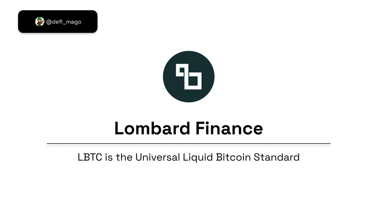 ⚪️ Lombard Finance - LBTC Bitcoin LST | Dune