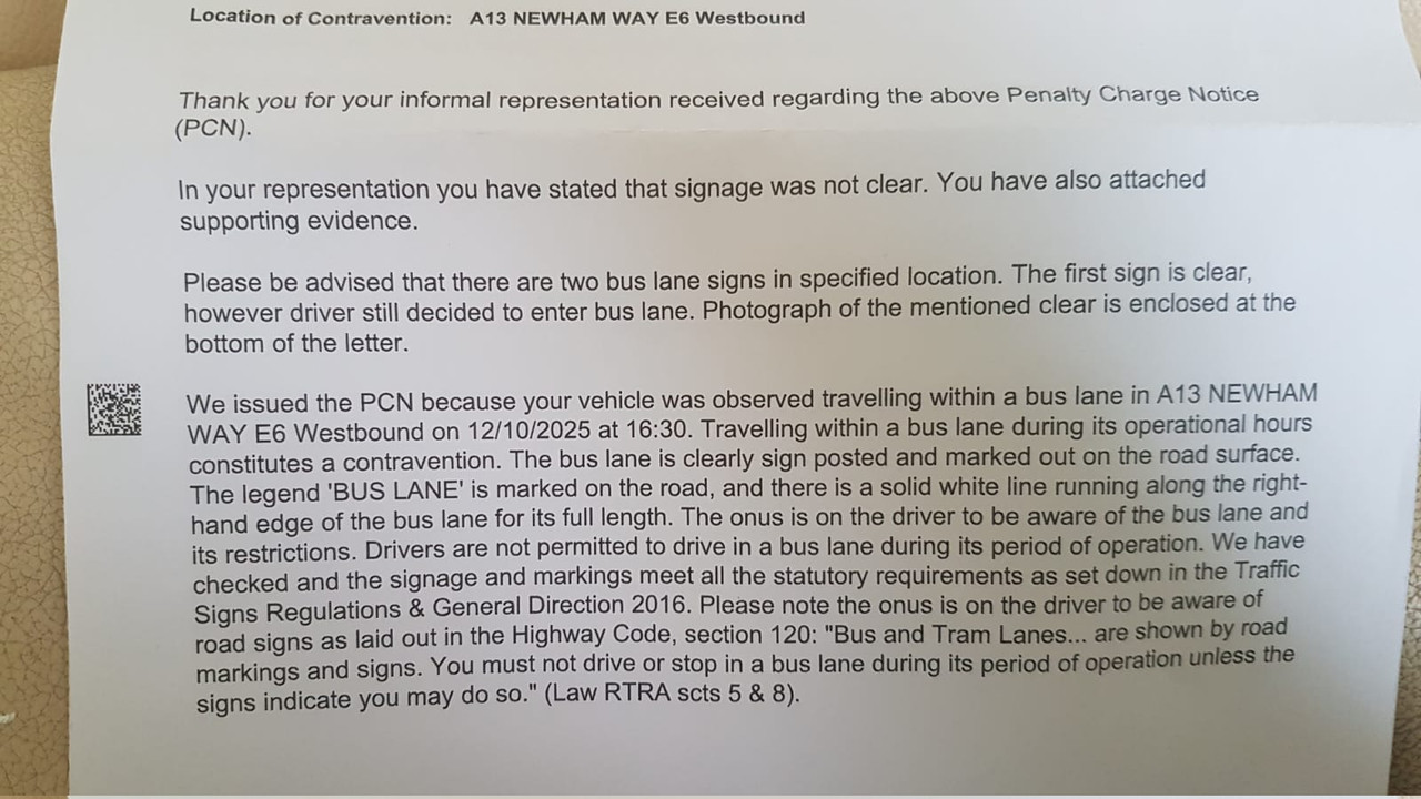 Informal challenge Rejected Page1