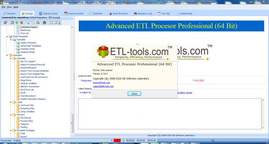 Advanced ETL Processor Professional 6.3.6.8 (Site License) (x86/x64)