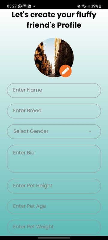 Creating Pet Profile