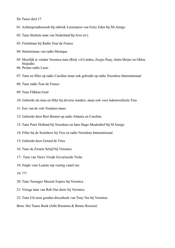 tunes deel 17
