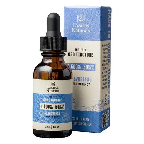 Lazarus Naturals CBD Tincture – Natural, Mint & Citrus – Full Spectrum [1500 / 3000 / 6000] mg CBD Oil – BayFarmz