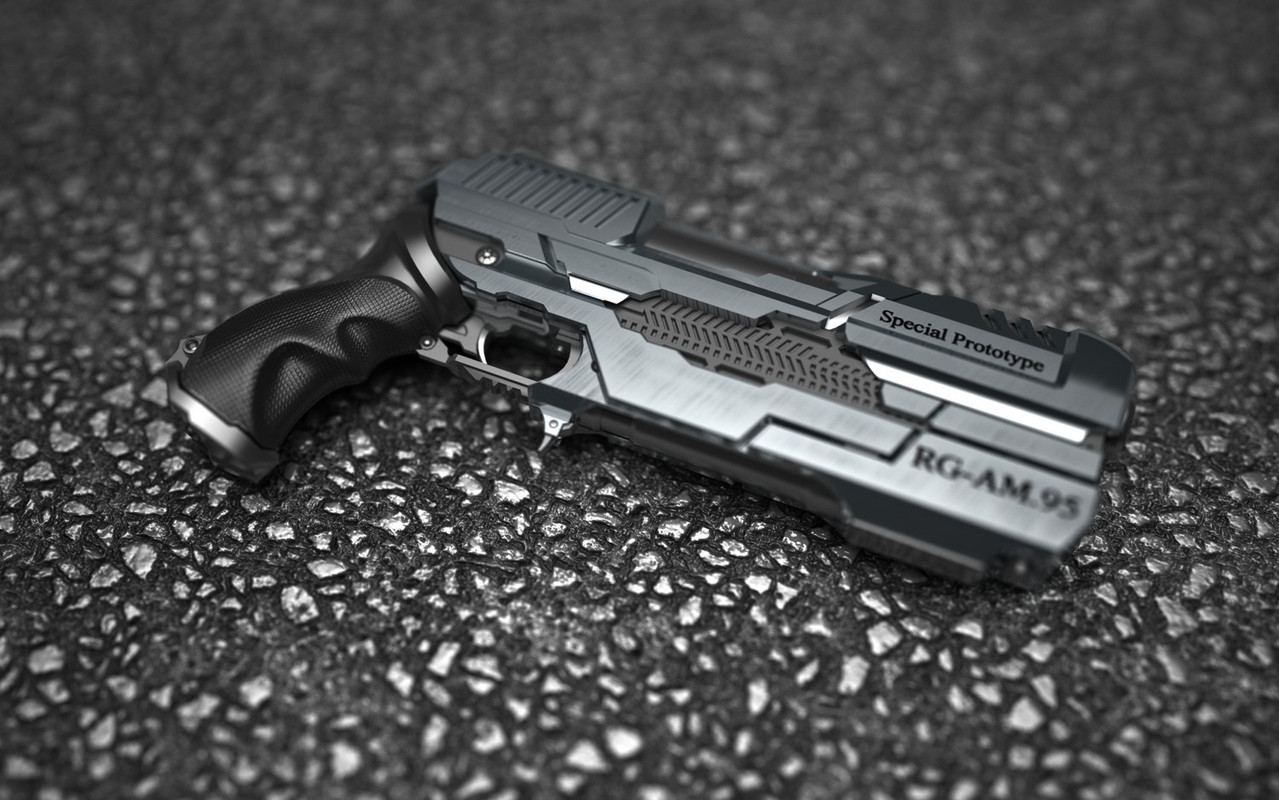 97 Pistol RG-AM.95 3D render