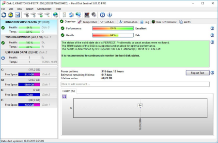 Hard Disk Sentinel Pro 5.50.7 Build 10482 Beta Multilingual Hard Disk Sentinel Pro 5.50.7 Build 10482 Beta Multilingual