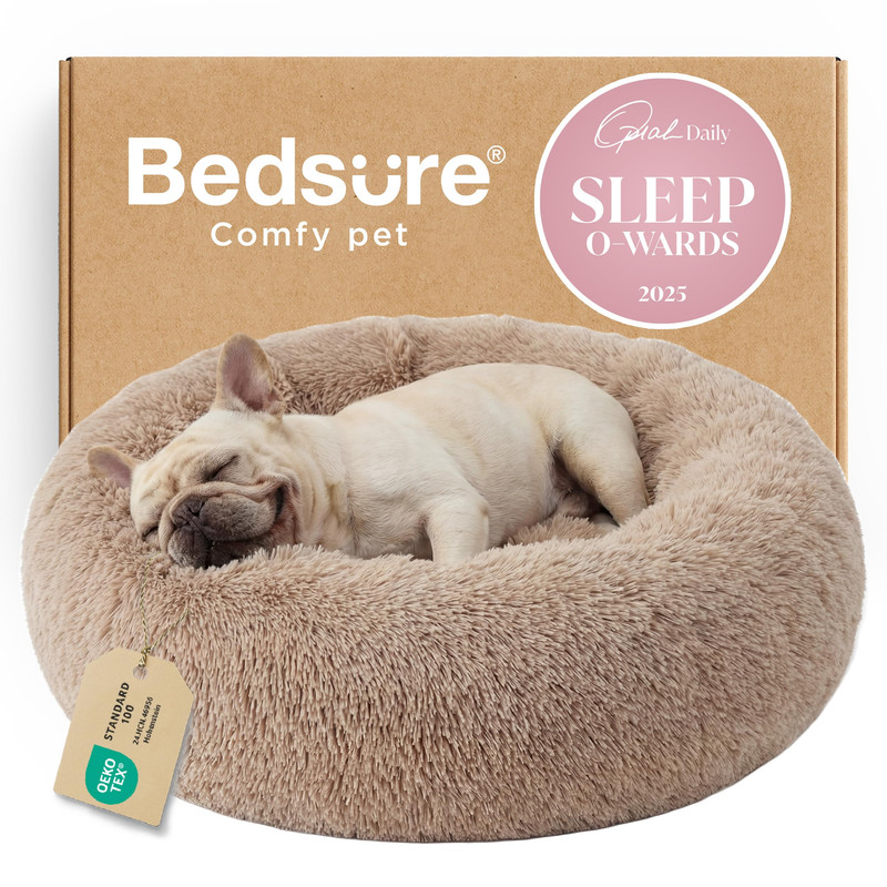 Bedsure Calming Donut Dog Bed Medium 30in