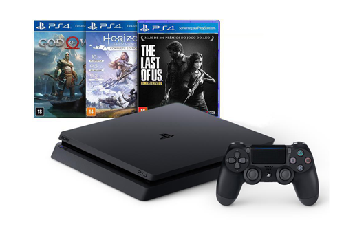 Sony PlayStation 4 Slim 1TB Mega Pack + 3 Games grátis