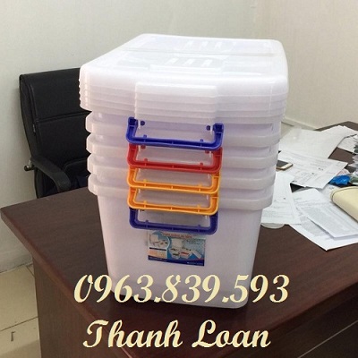 Thùng nhựa đa năng 80L 90L 120L có bánh xe nắp đậy kín, thùng nhựa đựng thực phẩm rẻ / 0963.839.593 Thung-nhua-cong-nghiep-dung-ho-so