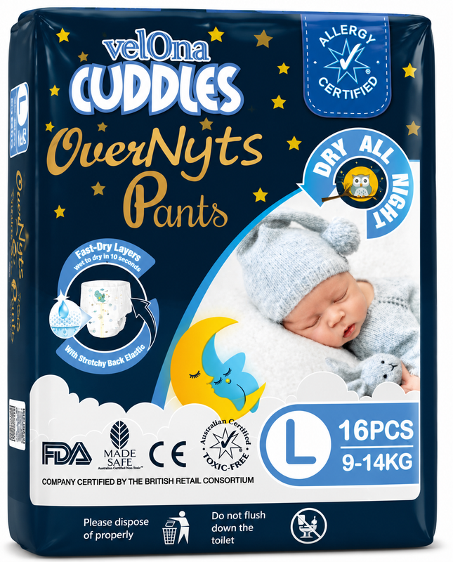 Vellona Cuddles Over Night Pants (L) 16Pcs