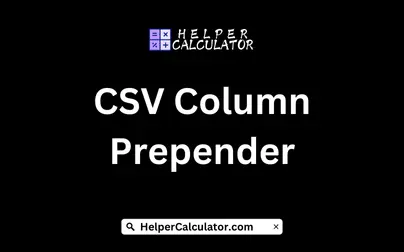 CSV Column Prepender