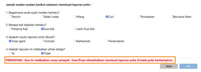 Cara Membuat Laporan Polis Melalui Atas Talian E Reporting Carigold Forum