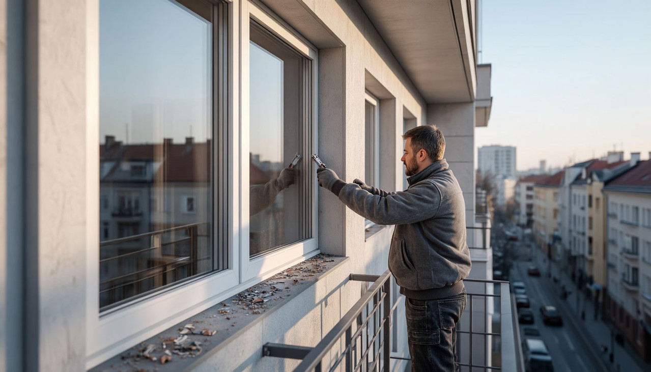 Ремонт окон на балконе