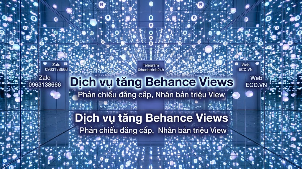 tăng behance views an toàn portfolio behance