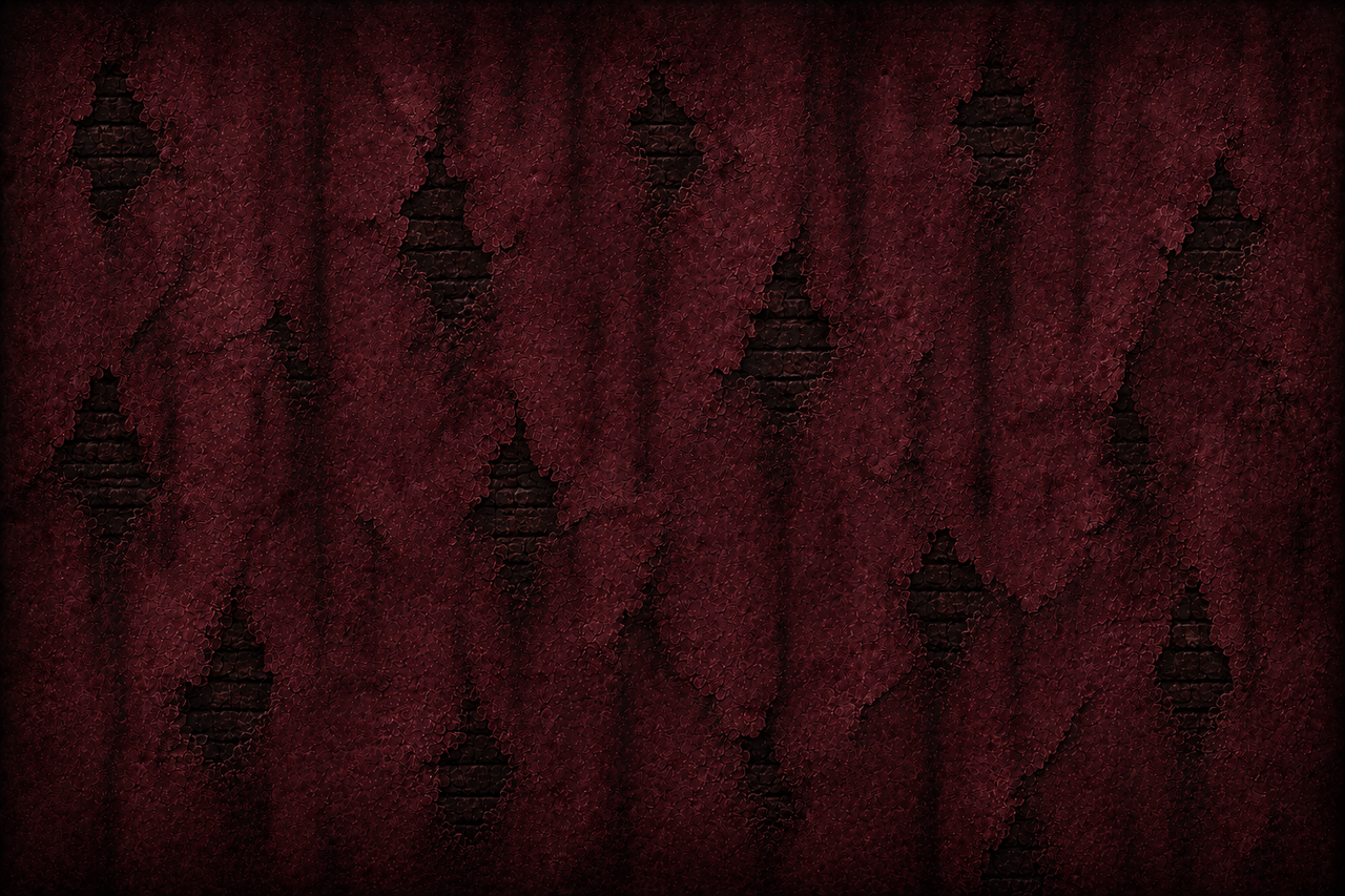 Burgundy Exposed Brick