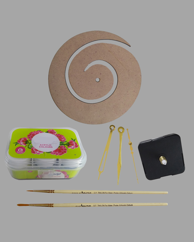Pop Art on Spiral Clock DIY Kit