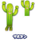 In-game artwork of a Cactup