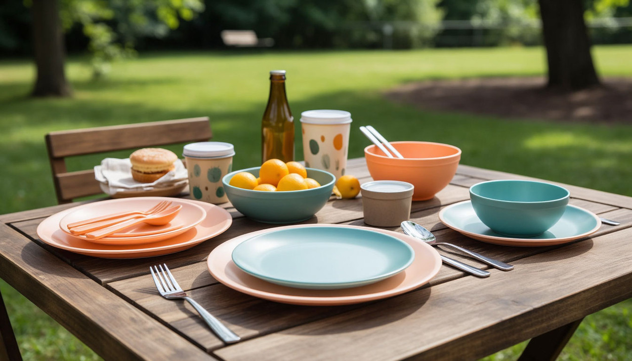 Многоразовая пластиковая посуда