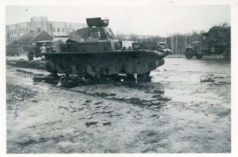 panzer II Tank abgeschossen Gerlingen Gąsawa Pol