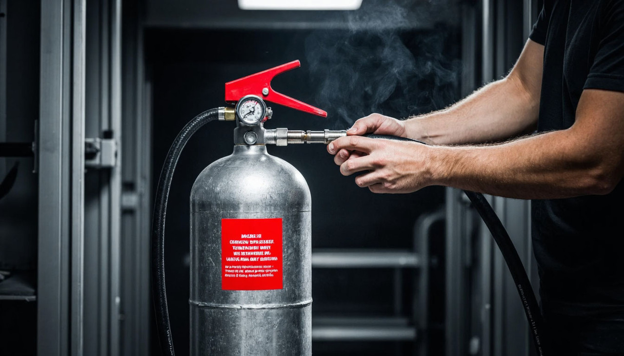 Перезарядка огнетушителя