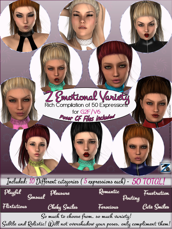 Z Emotional Variety Expressions - G2F-V6 Z Emotional Variety Expressions - G2F-V6