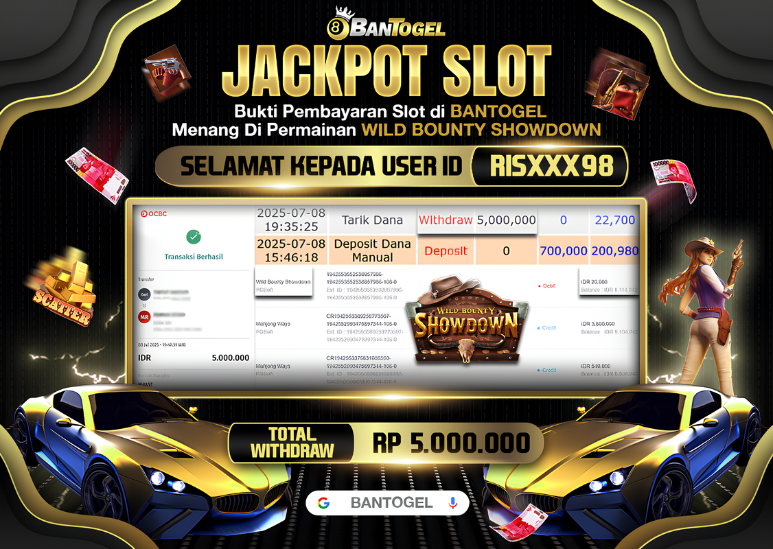 BUKTI JACKPOT LUNAS BANTOGEL