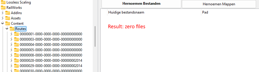 Result no files at all