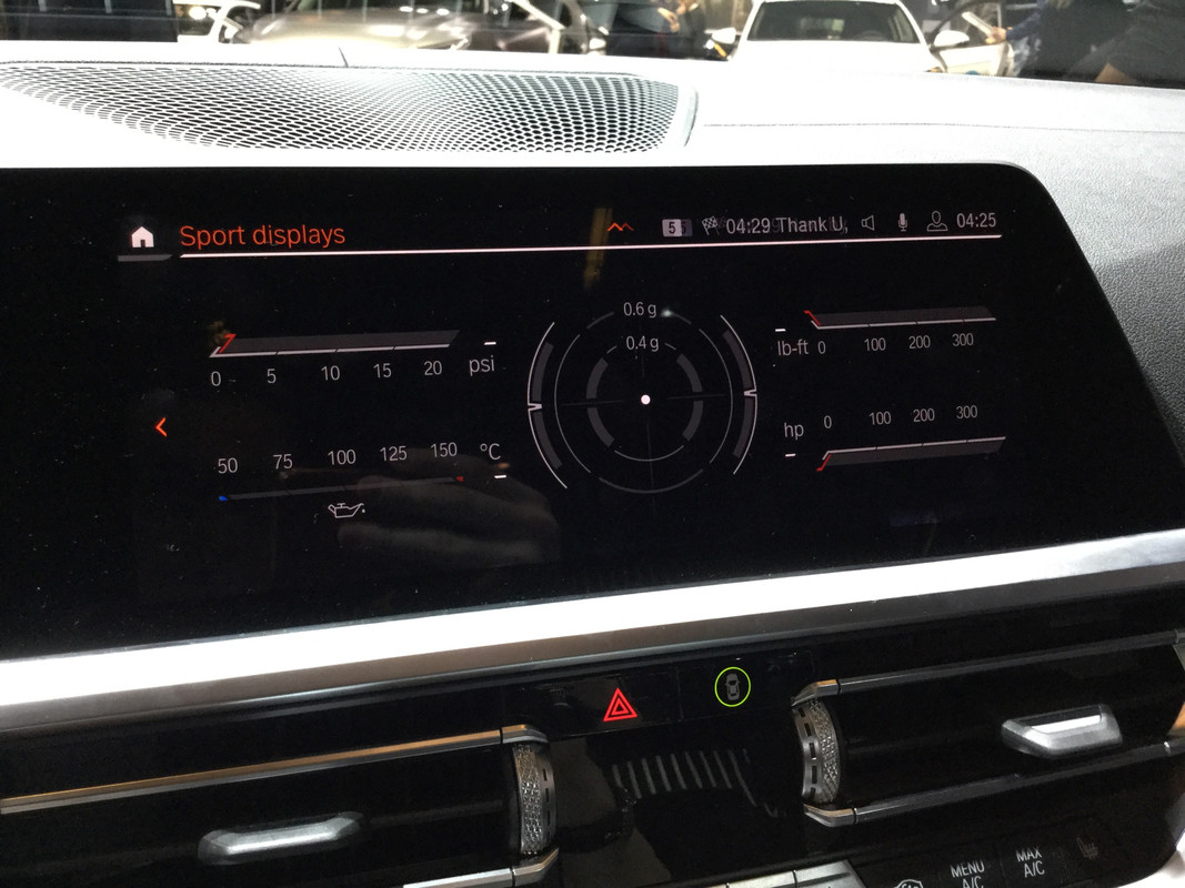 BMW Serie 5 G30 - coding BMW G30 gforce/boost/t.olio per sport display ...