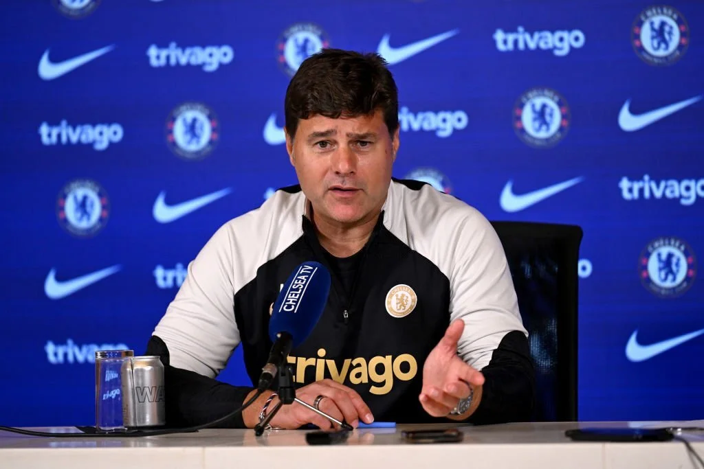 Mauricio Pochettino in the press conference before Aston Villa Mauricio Pochettino in the press conference before Aston Villa