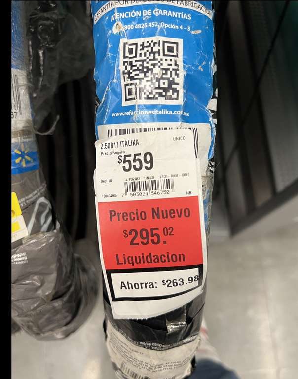 Walmart: Diferentes llantas para moto 
