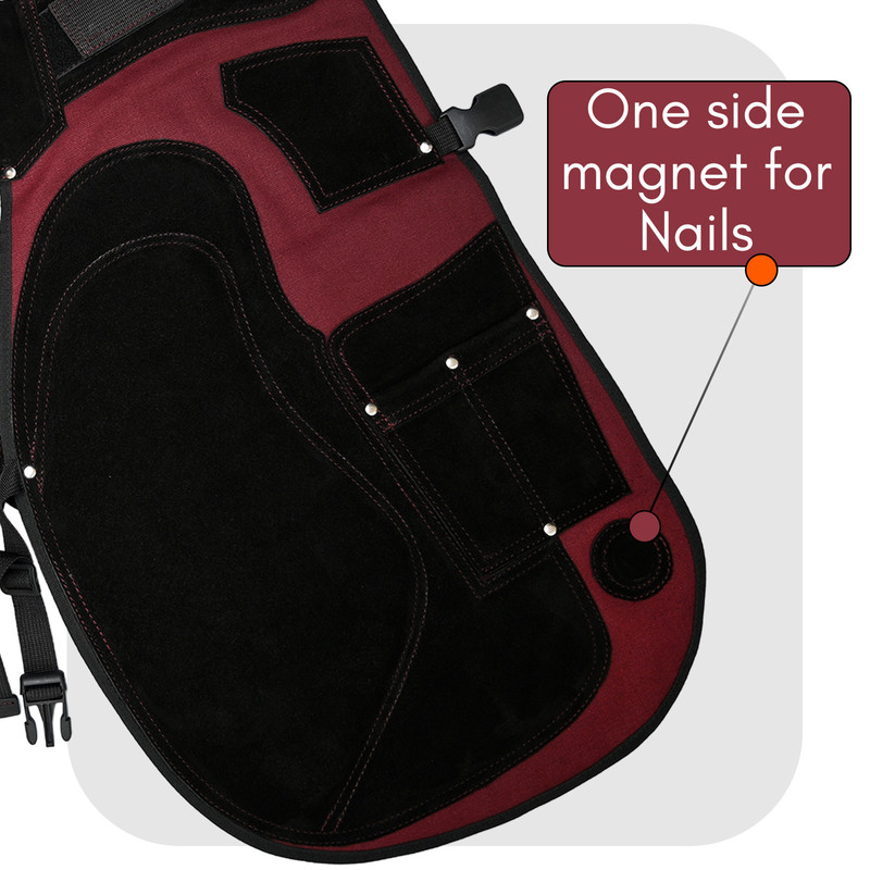 Maroon Farrier Apron complete view