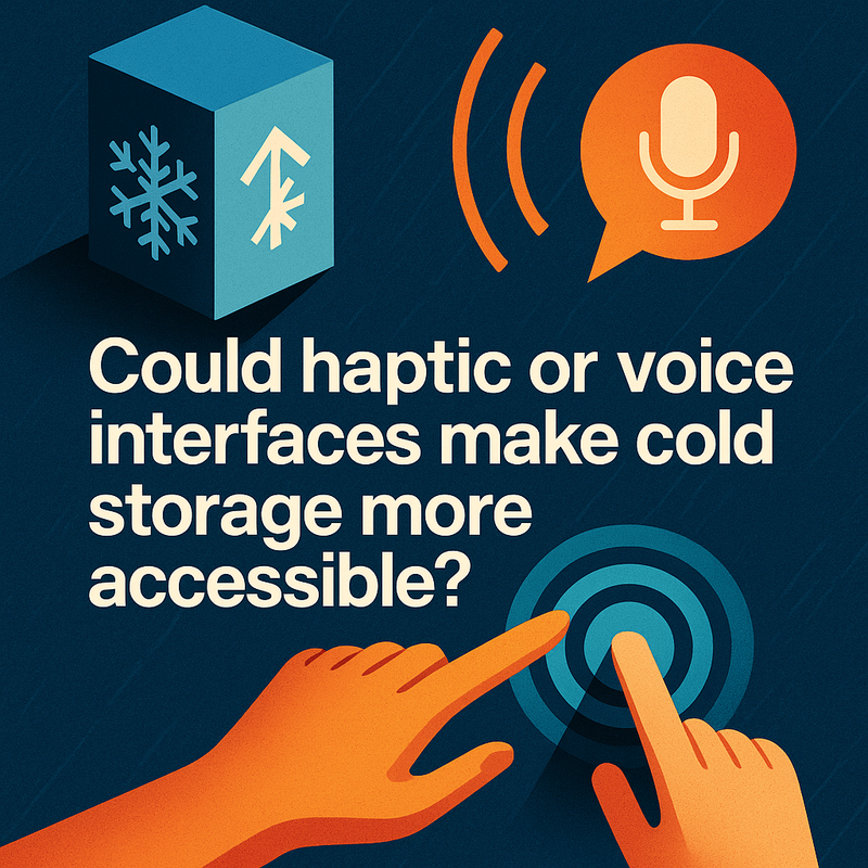 Could haptic or voice interfaces make cold storage more accessible?