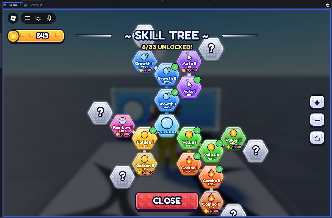 Skill Tree UI