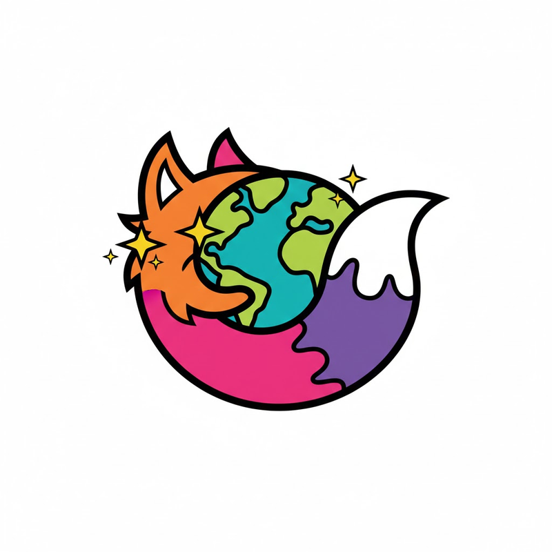 Biểu tượng và Logo hoạt hình màu sắc tinh nghịch