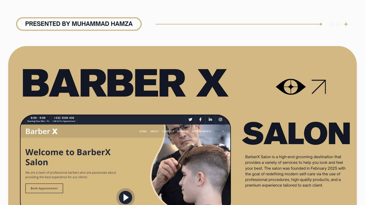 Salon management system dashboard