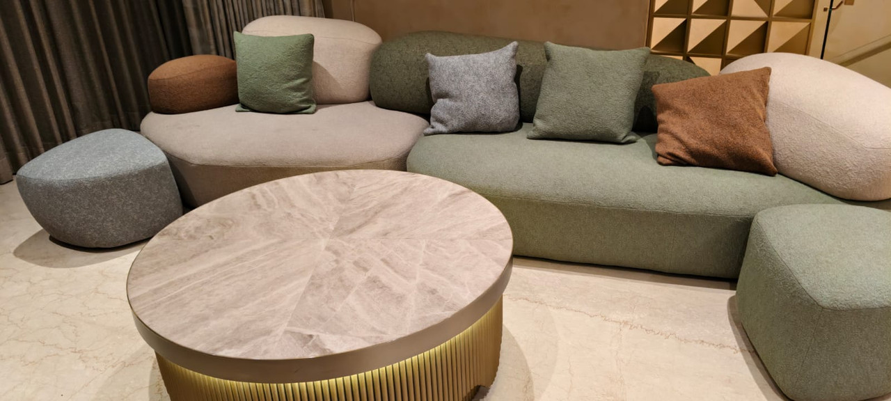 Luxury marble dining table surface