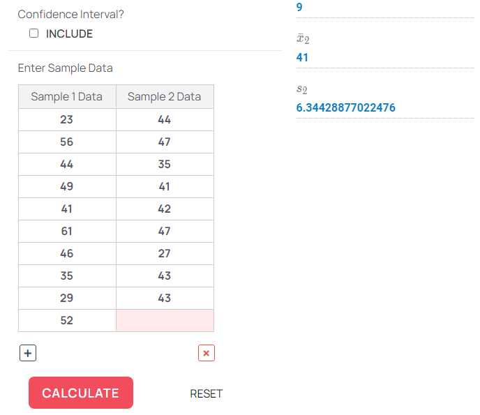 Inference for the Mean Calculator @rsubedi.com - bottom half