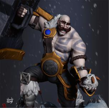 Nando Sonny – Braum Saving Poro – 3D Print Model