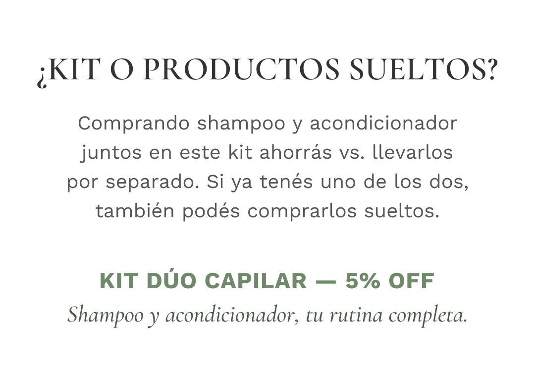 Kit o productos sueltos