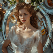 Garden Wedding Brown hair 0 09