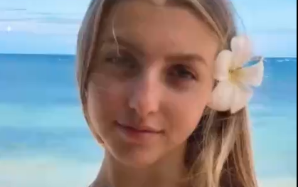 Pink Bra Stretched To The Limit Over Her Enormous Soft Tits; She’s Teasingly Tugging,